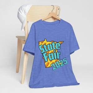State Fair 2025 Shirt, Minnesota Outline with Corndog Design | Unisex Retro Graphic Tee, MN State Fair Lovers, MN State Fair Tee