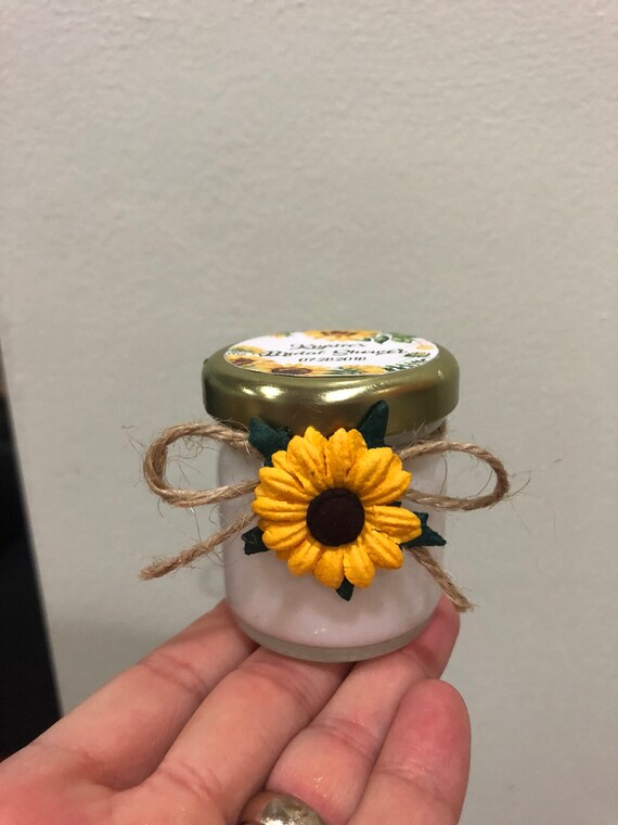sunflower baby shower party favors