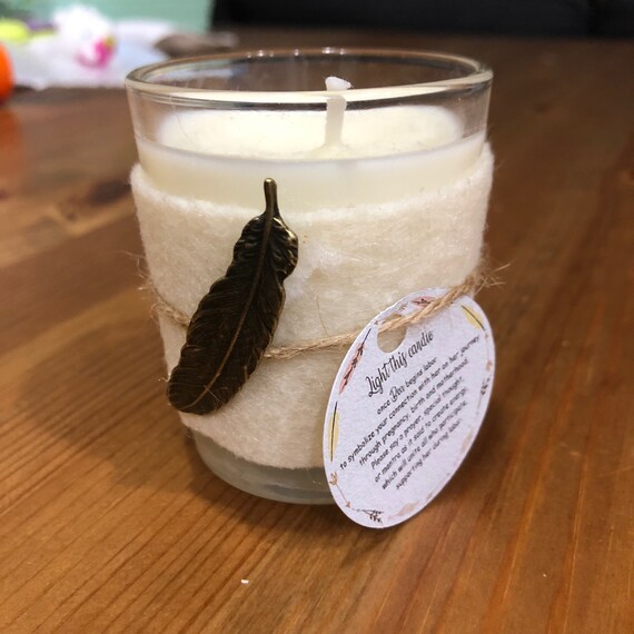 Baby Shower Favor Wedding Favor Gold Feather Decorated Glass Etsy