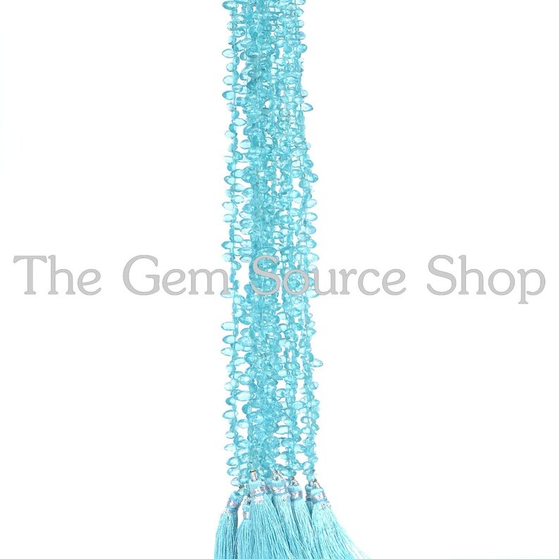 Apatite Briolette Faceted Drop Shape Beads Natural Extra Fine Apatite Drops Beads AAA+ Quality