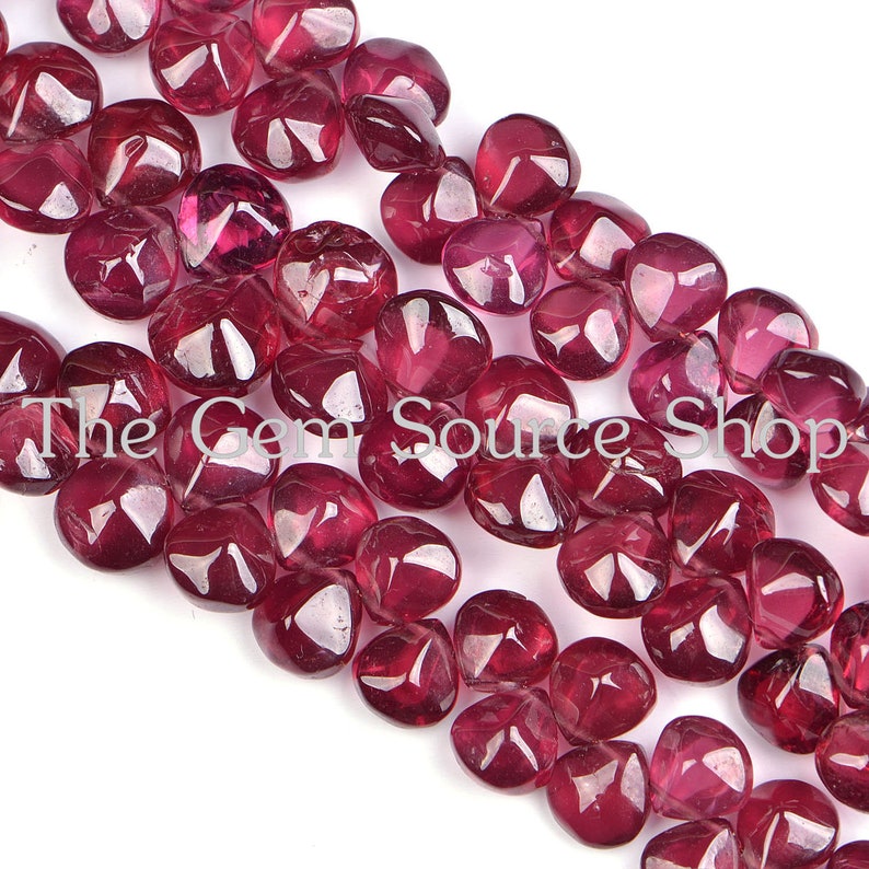 Rhodolite Garnet Twisted Heart Shape AAA+ Quality Rhodolite Garnet Heart Shape Extra Fine