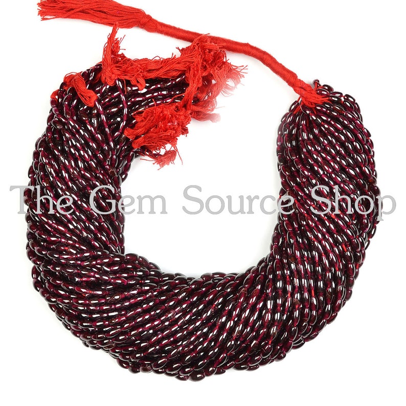 Garent Fancy Shape 50 Strands,Garnet Plain Loi Shape Beads AA Quality Garnet Smooth Loi Beads