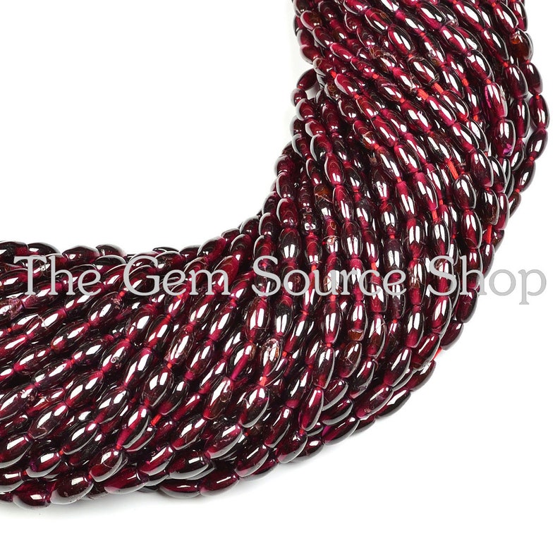 Garent Fancy Shape 50 Strands,Garnet Plain Loi Shape Beads AA Quality Garnet Smooth Loi Beads