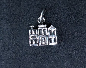 Vintage Sterling Silver 3D Rainbow Row Charlston SC Charm