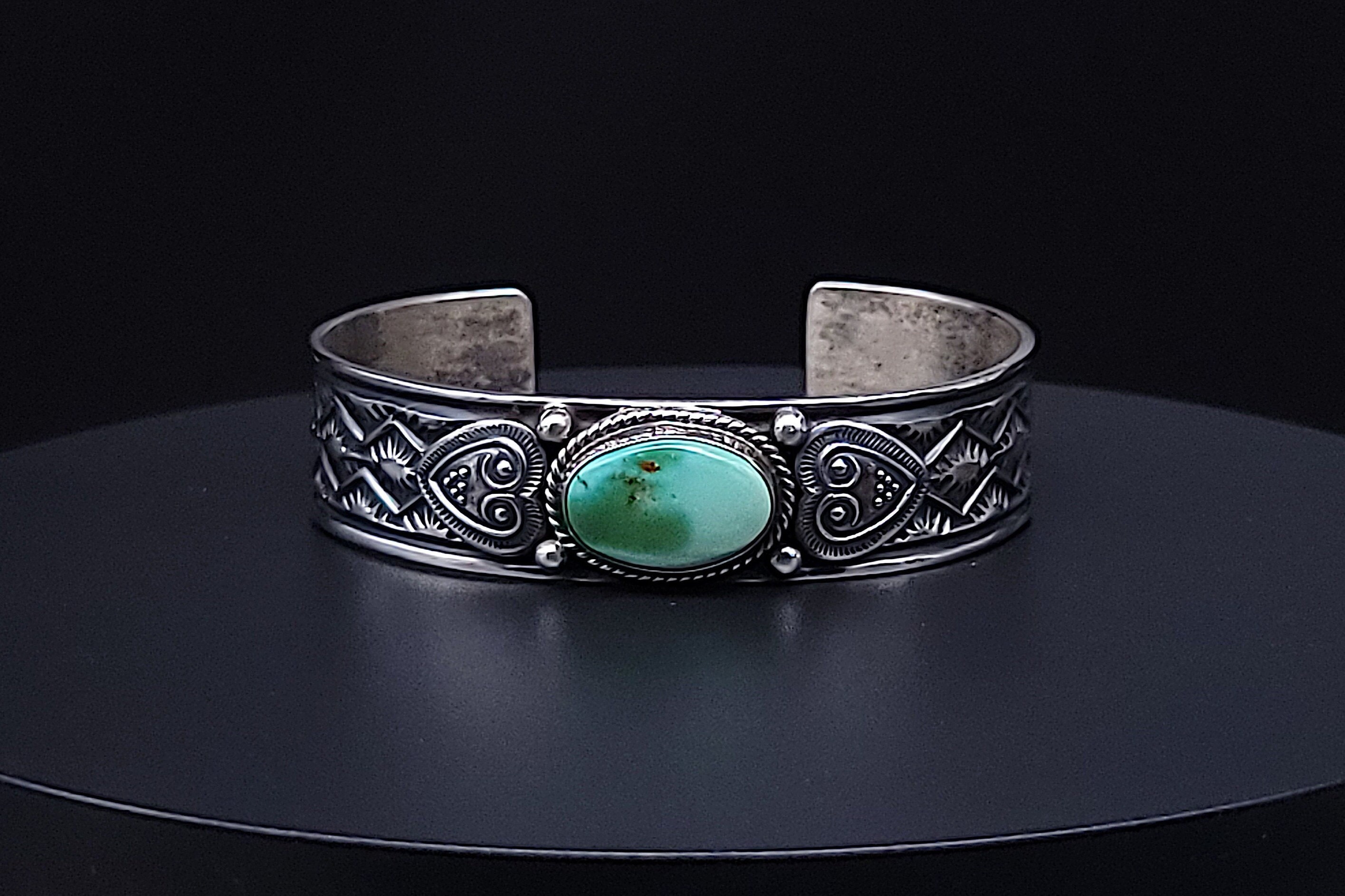 ※ ntkontact Sunshine Reeves Sunshine Reeves Turquoise Sterling Silver Stacker Stamped