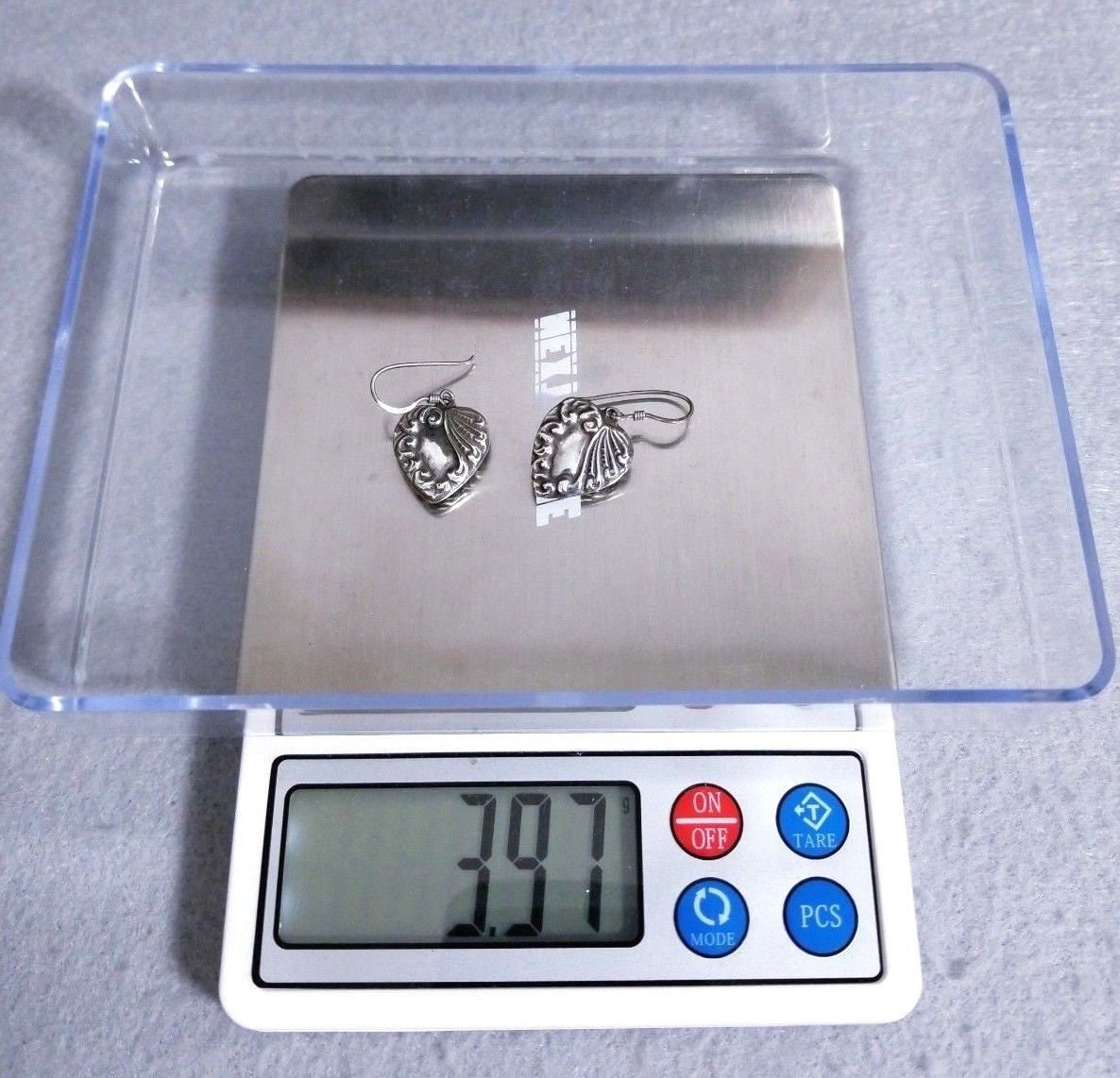 【VINTAGE HOLLYWOOD】Silver Triple Baguette Heart Earrings Vintage Triple Heart Earrings - Etsy