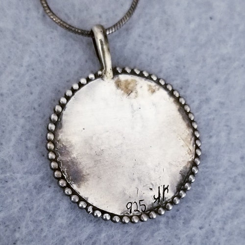 Shops Vintage Sterling Silver Moose Pendant Necklace, KK Signed, 1