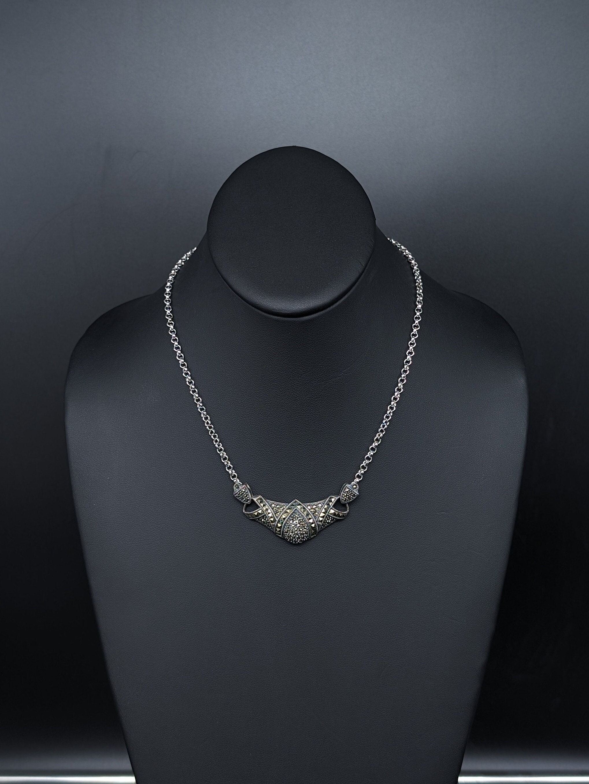 Ciondolo Esaltatore Judith Jack – Argento .925, Calcedonio Acqua E Diamante 1/10 Cttw, Nuovo Con Etichette