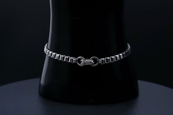 Vintage Sterling Silver Elegant Heart Tag Bracele… - image 4