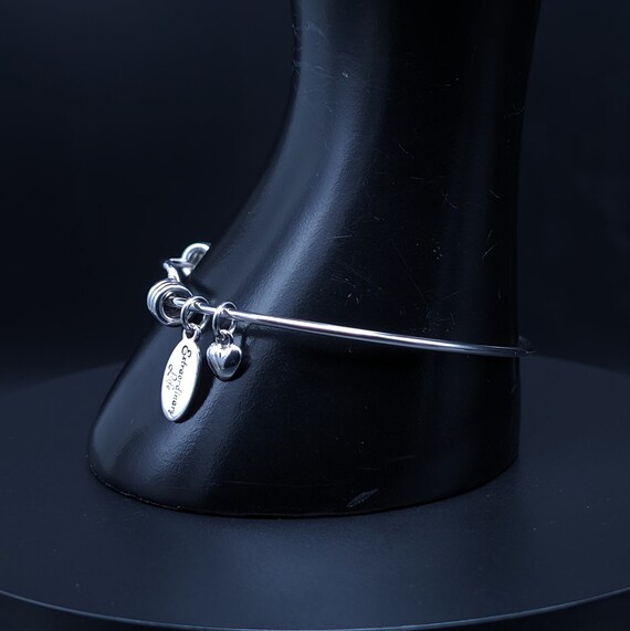 Rustic 925 Sterling Silver Expanding Wire Bangle … - image 3