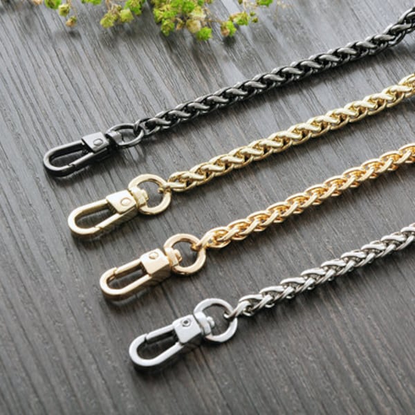 6mm High Quality Purse Chain, Metal Shoulder Handbag Strap, Replacement Handle Chain, Metal Crossbody Bag Chain Strap, 155
