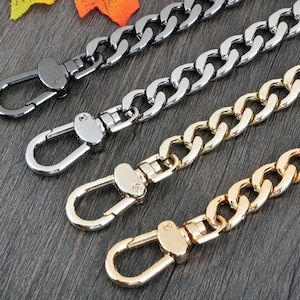 12 mm Hochwertige Geldbörse Kette, Metall Schulter Handtasche Gurt, Ersatz Griff Kette, Metall Crossbody Tasche Kettengurt, 174