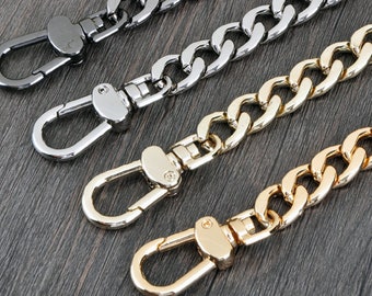 silver chain handbag strap