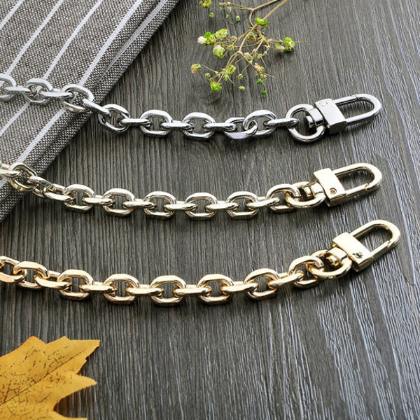 9mm High Quality Purse Chain, Metal Shoulder Handbag Strap, Replacement Handle Chain, Metal Crossbody Bag Chain Strap, 157