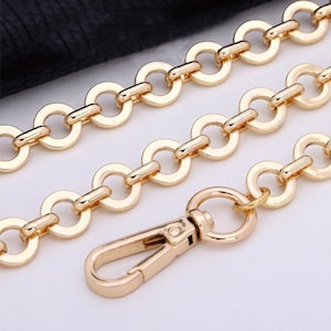 11mm Hochwertige Geldbörsenkette, Schultertaschengurt aus Metall, Ersatzgriffkette, Metall Crossbody Bag Chain Strap, 182