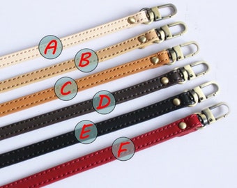 1pcs 0.9cm Replacement Handle Purse handle purse strap bag leather handle purse leather strap bag handle with Gold/Antique Bronze clasp，313