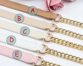 Pink Short Resin Bag Purse Handle Strap Replacement,Bag Decoration Chain,Bag Accessories Charms