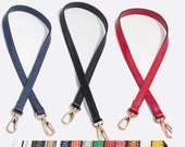 1pcs 55cmx1.2cm Replacement Handle Short Purse handle purse strap bag leather handle purse leather strap bag handle with Gold clasp