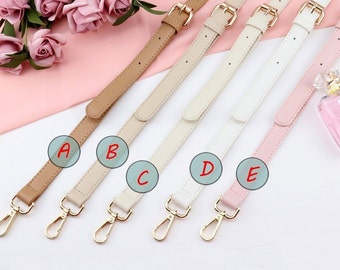 Leather flowers Bag Strap yellow blue pink leather Removable Purse Strap Interchangeable Strap Replacement Handle