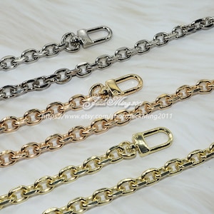 Cadena de bolso de alta calidad de 9 mm, correa de metal para bolso de hombro, cadena de asa de repuesto, correa de cadena de bolso cruzado de metal, 157