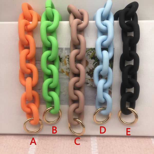 A piece of 52cm Acrylic Chain Purse Chain Metal Strap Handle Plastic Handles for Bag, Handcraft Material for Handbag Making, L1311