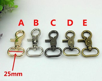 4pcs Lobster Claw Clasps, Swivel Trigger Clips Snap Loop, Belt Buckle Hoop, Handbag Purse Bag Spring Hooks, Purse Finding, Handbag Snap, 52