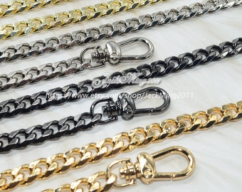 10mm Metal Purse Chain Strap, Handbag Shoulder Crossbody, Replacement Handle, 160