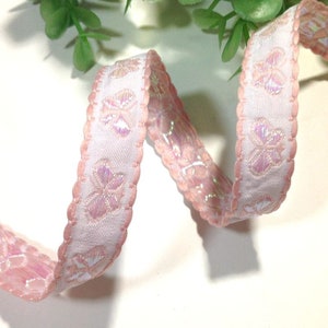 1 Yard 1.5cm Butterfly Woven Trim Border fabric trim Lace ribbon,Embellish jacquard ribbon, Jacquard trim, Vintage trim,Sewing supply,685
