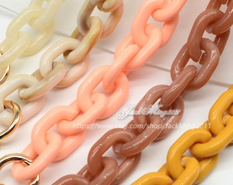 Acrylic High Quality Purse Chain, Metal Shoulder Handbag Strap, Replacement Handle Chain, Handcraft Material for Handbag Making, SZ1