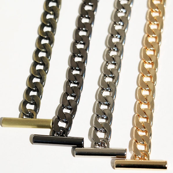 7mm High Quality Purse Chain, Metal Shoulder Handbag Strap, Replacement Handle Chain, Metal Crossbody Bag Chain Strap T Clasps, 136