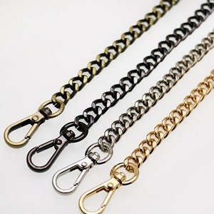 7mm Anti brass/Silver/Gunmetal/Light golden Purse Chain, Purse Replacement Chains, Chain Strap Purse with Clasps, Finished Chain Straps, 129