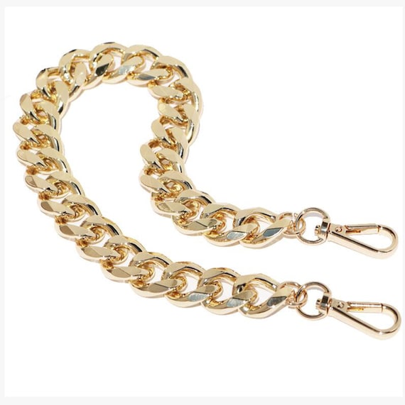 Antique Gold Purse Chain Strap, Bag Handle Chain, Cross Body Handbag Strap,  Metal Strap Chain Replacement, Shoulder Bag Strap, High Quality 