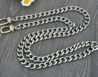 Cadena de bolso de alta calidad de 12 mm, correa de bolso de hombro de metal, cadena de asa de repuesto, correa de cadena de bolsa bandolera de metal, L1091