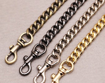 9mm High Quality Purse Chain, Metal Shoulder Handbag Strap, Replacement Handle Chain, Metal Crossbody Bag Chain Strap, 135