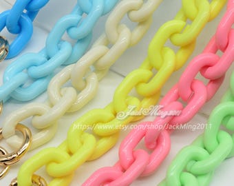 Acrylic High Quality Purse Chain, Metal Shoulder Handbag Strap, Replacement Handle Chain, Handcraft Material for Handbag Making, SZ7