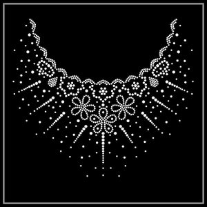 Transfert de strass de fleurs, fer sur hot fix, transfert de strass Bling Hot Fix fer sur patch Motif Design Transfer, crystal bling motif, Z105