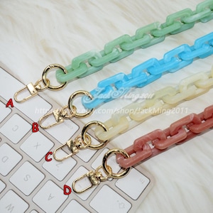 Acrylic High Quality Purse Chain, Metal Shoulder Handbag Strap, Replacement Handle Chain, Handcraft Material for Handbag Making, SZ9