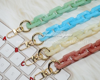 Acrylic High Quality Purse Chain, Metal Shoulder Handbag Strap, Replacement Handle Chain, Handcraft Material for Handbag Making, SZ9