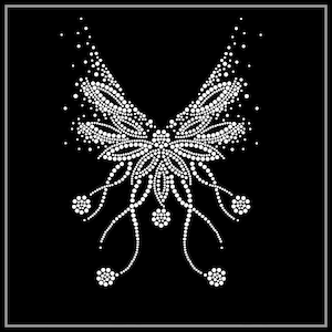 Transfert de strass de fleurs, Fer sur hot fix, Transfert de strass Bling Hot Fix Fer sur Patch Motif Design Transfer, Crystal Bling Motif, Z24