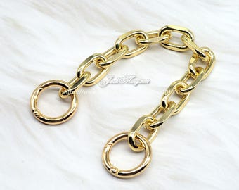 14mm High Quality Purse Chain, Metal Shoulder Handbag Strap, Replacement Handle Chain, Metal Chunky Bag Chain Strap, Bag Handle Chain, ZX9