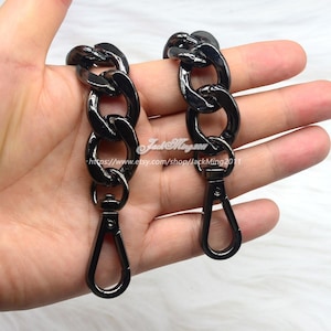 20 mm Hochwertige Geldbörse Kette, Metall Schulter Handtasche Gurt, Ersatz Griff Kette, Metall Chunky Bag Kettengurt, Taschengriff Kette, L1193