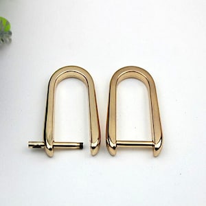 6pcs leicht golden beweglich Schraube Tasche Gürtel D Verschluss / Schnalle / Hardware, D-Ring, Armband, Anschluss Verschluss, Geldbeutel zu finden, 80