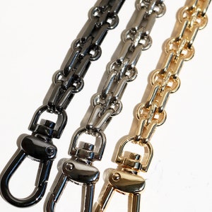 12mm High Quality Purse Chain, Metal Shoulder Handbag Strap, Replacement Handle Chain, Metal Crossbody Bag Chain Strap, 131