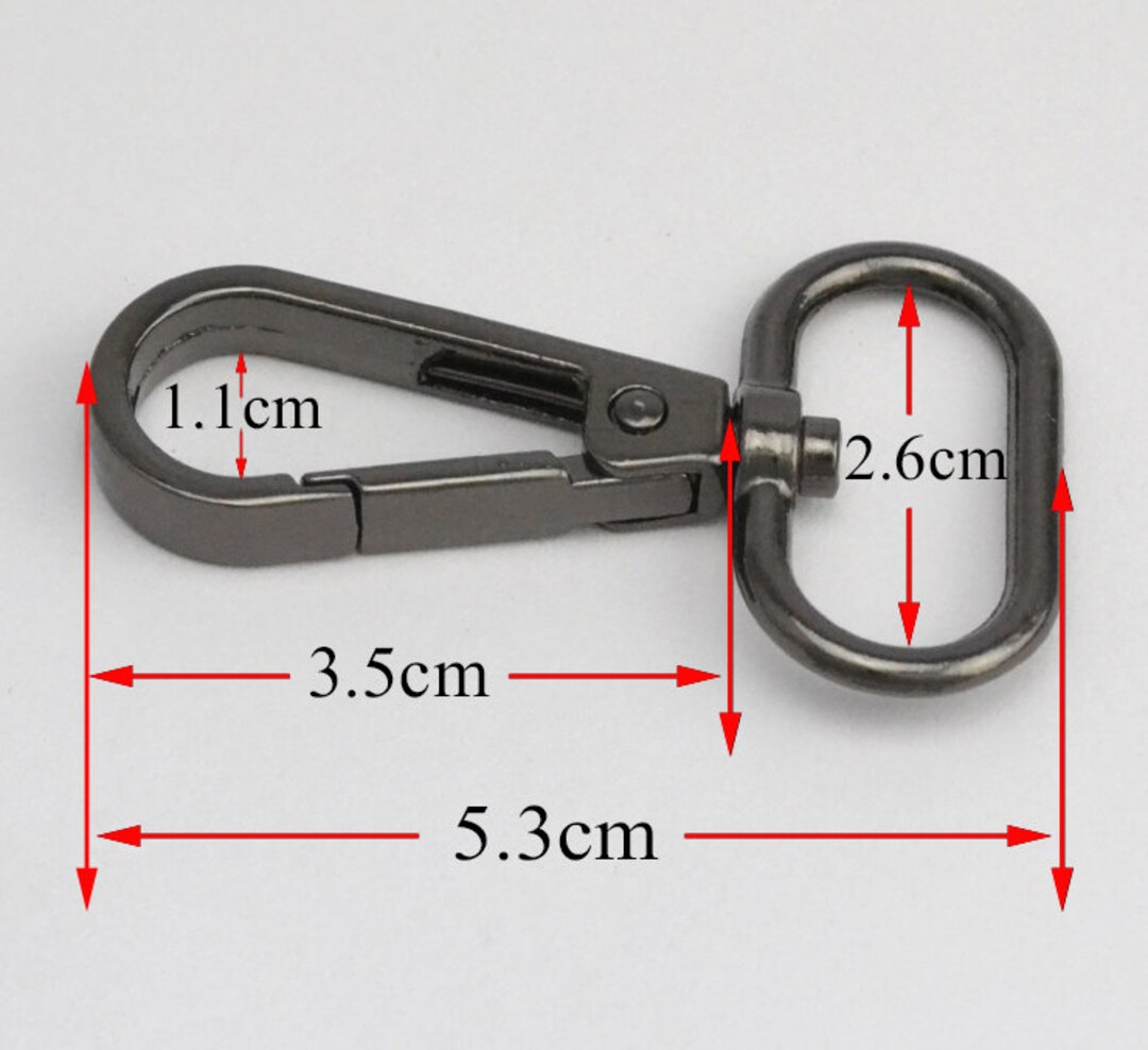 4pcs Metal Snap Hooks Purse Clasps Swivel Hooks Swivel Clasp Lobster Buckle for Bag Purse