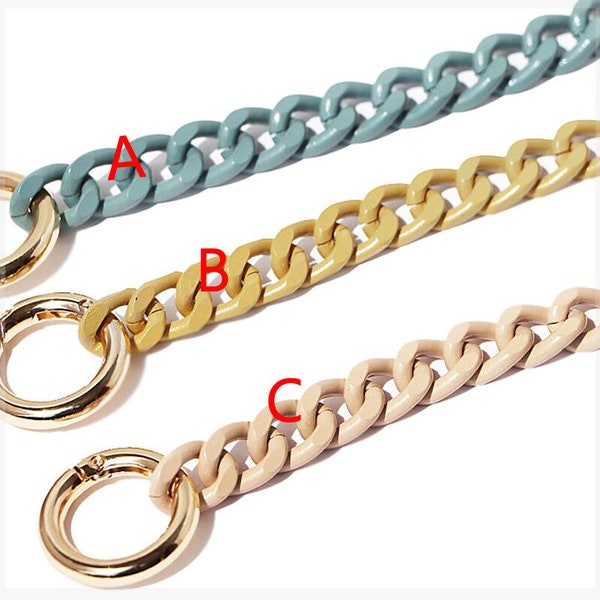 A piece of Acrylic High Quality Purse Chain, Metal Shoulder Handbag Strap, Replacement Handle Chain, Metal Crossbody Bag Chain Strap, L1220