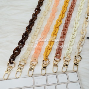 Acrylic High Quality Purse Chain, Metal Shoulder Handbag Strap, Replacement Handle Chain, Handcraft Material for Handbag Making, SZ1