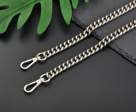 Handmade Purse Chain Strap - Aluminum Shoulder Or Crossbody Strap - Replacement Handbag Handle 7 thumbnail image