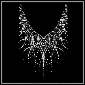 Transfert de strass de fleurs, Fer sur hot fix, Transfert de strass Bling Hot Fix Fer sur Patch Motif Design Transfer, Crystal Bling Motif, Z127