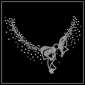 Schleife Strass Transfer, Bügelbild Bügelbild, Strass Transfer Bling Hot Fix Bügelbild Motiv Transfer, Kristall Bling Motiv,Z132