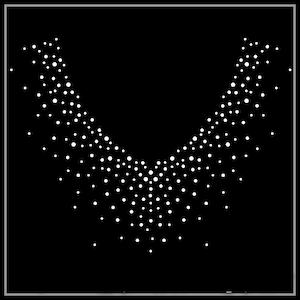 Rhinestone Transfer, Iron on hot fix, Rhinestone Transfer Bling Hot Fix Iron on Patch Motif Design Transfer, Crystal Bling Motif, Z103